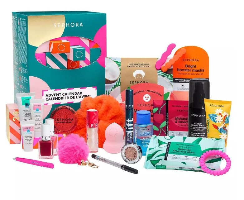 Sephora Collection Holiday Beauty Advent Calendar 2025 - 24 Makeup & Skincare Gifts for Festive Cheer