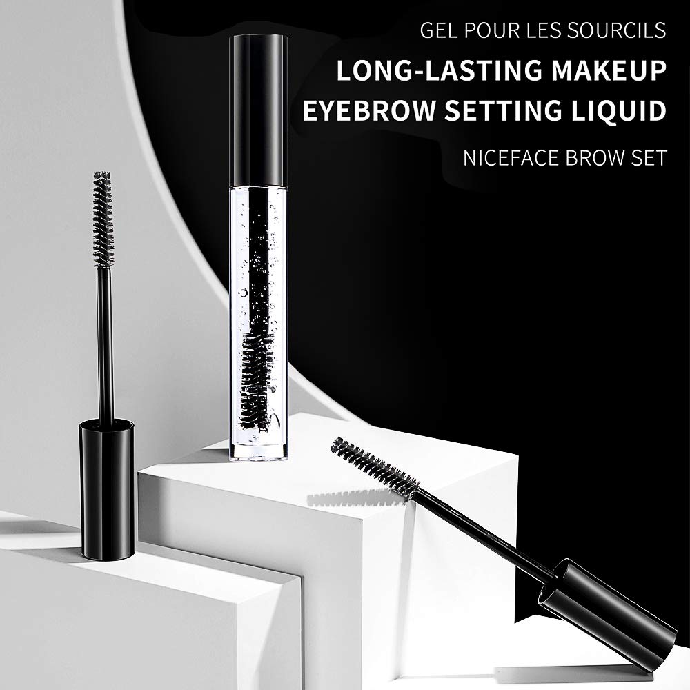 DAGEDA 2Pcs Clear Eyebrow Setting Gel, Waterproof Brow Fix Gel, Non-sticky