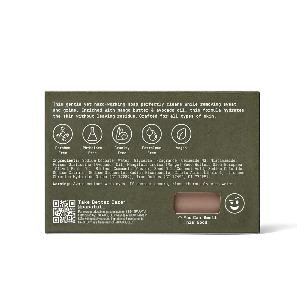 Enriching Bar Soap for Men - Hydrating Mango Butter & Avocado Oil | Lush Coconut | 7oz