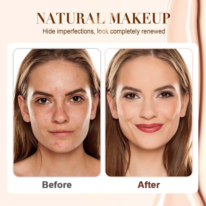Color Changing Foundation for Mature Skin - Adapts to Skin Tone | Buildable Light to Medium Coverage, 12 Hour Wear