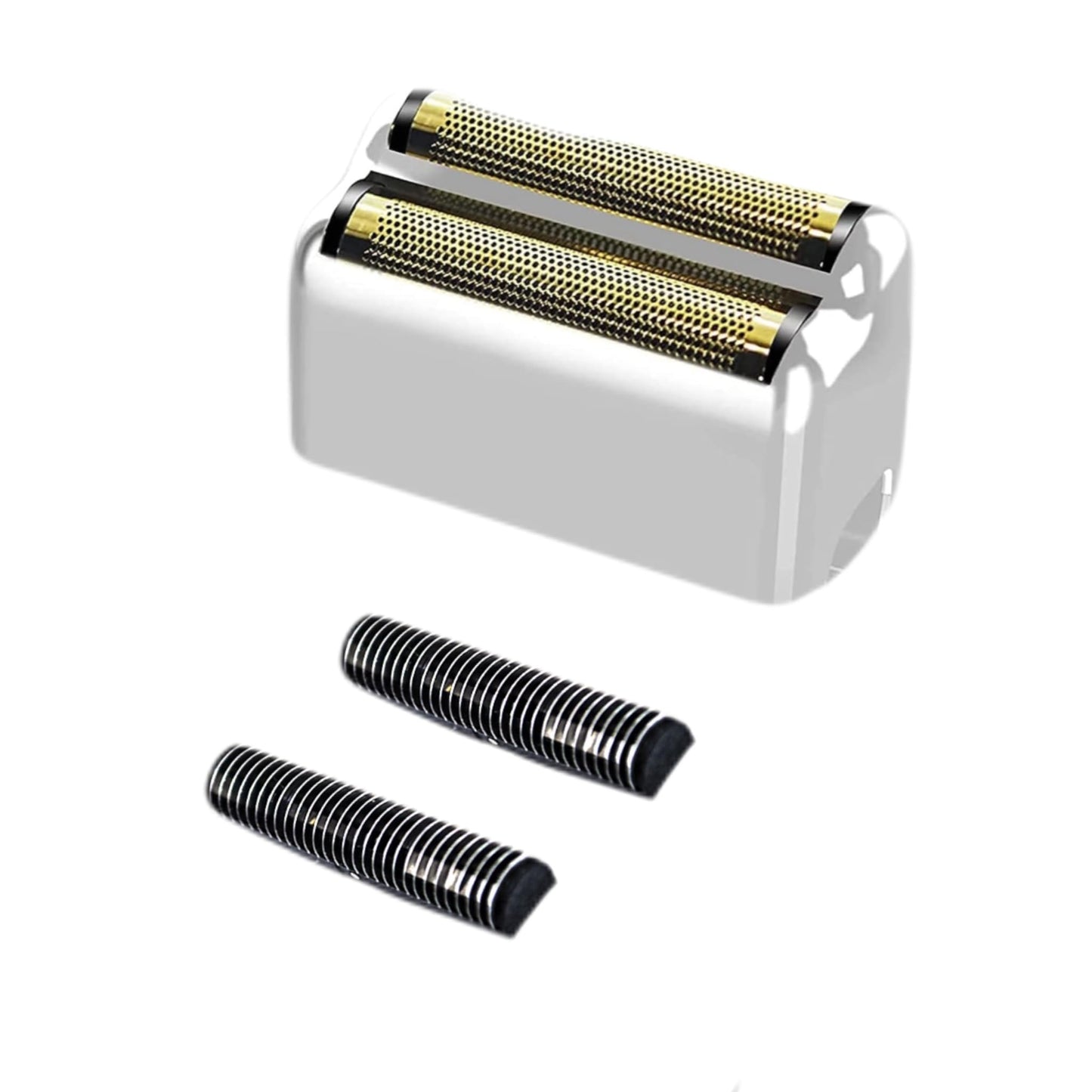 Silver Replacement blades Foil and Cutters Compatible with BaBylissPRO Barberology FXFS2 Shaver foil Replacement Heads(1 pack ）