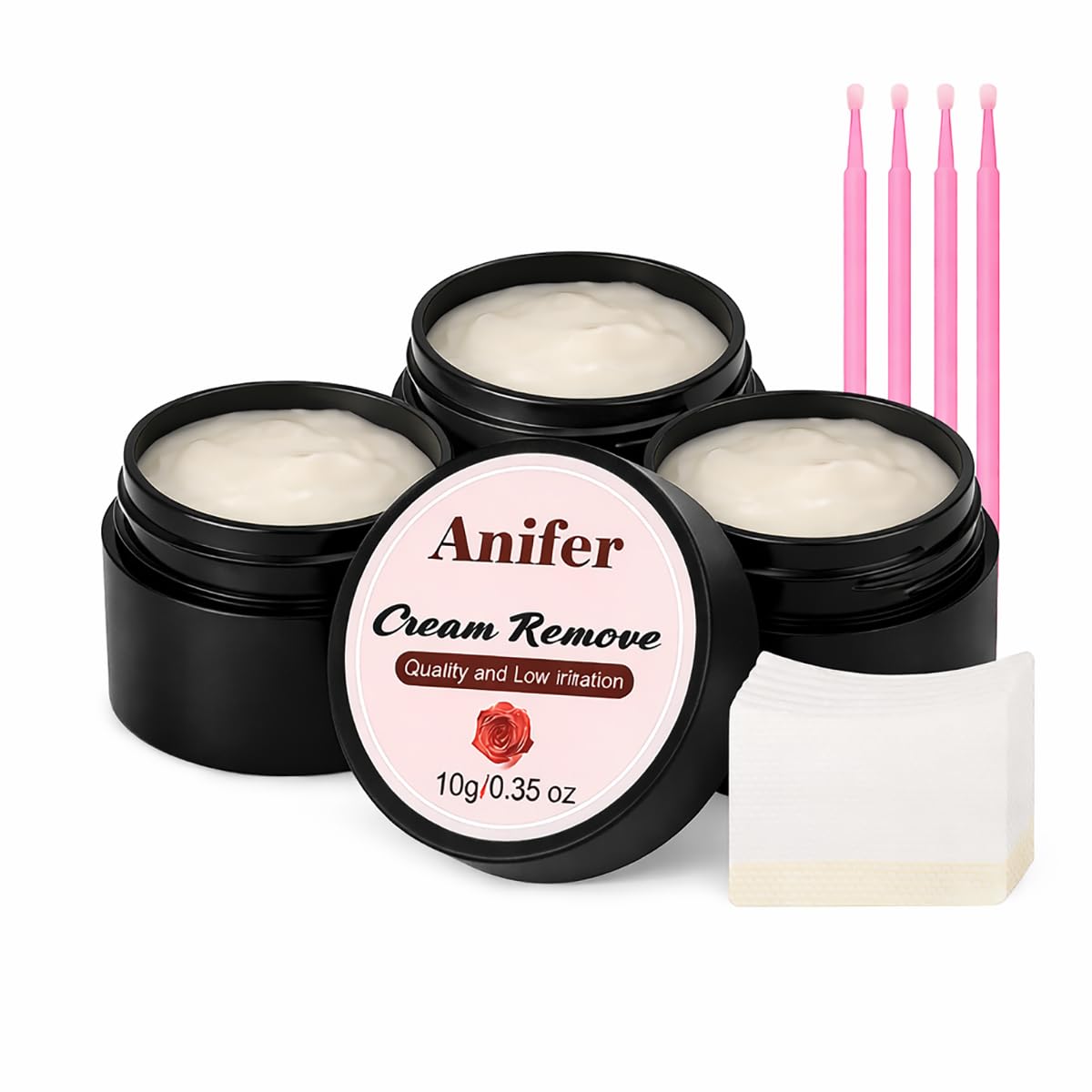 Eyelash Extension Remover - Fast-Dissolving Cream for Sensitive Skin | Hami Melon Scent, 10g (2 Pcs)