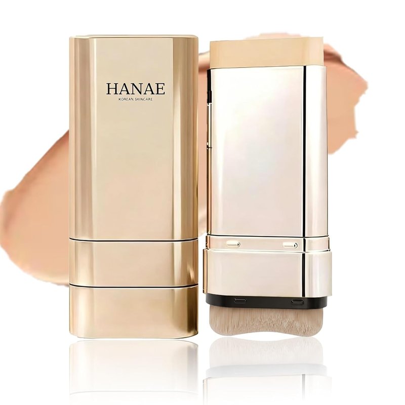 Korean Dual-Ended Foundation Stick - Natural Seamless Finish & Long-Lasting Coverage | Suitable for All Skin Types