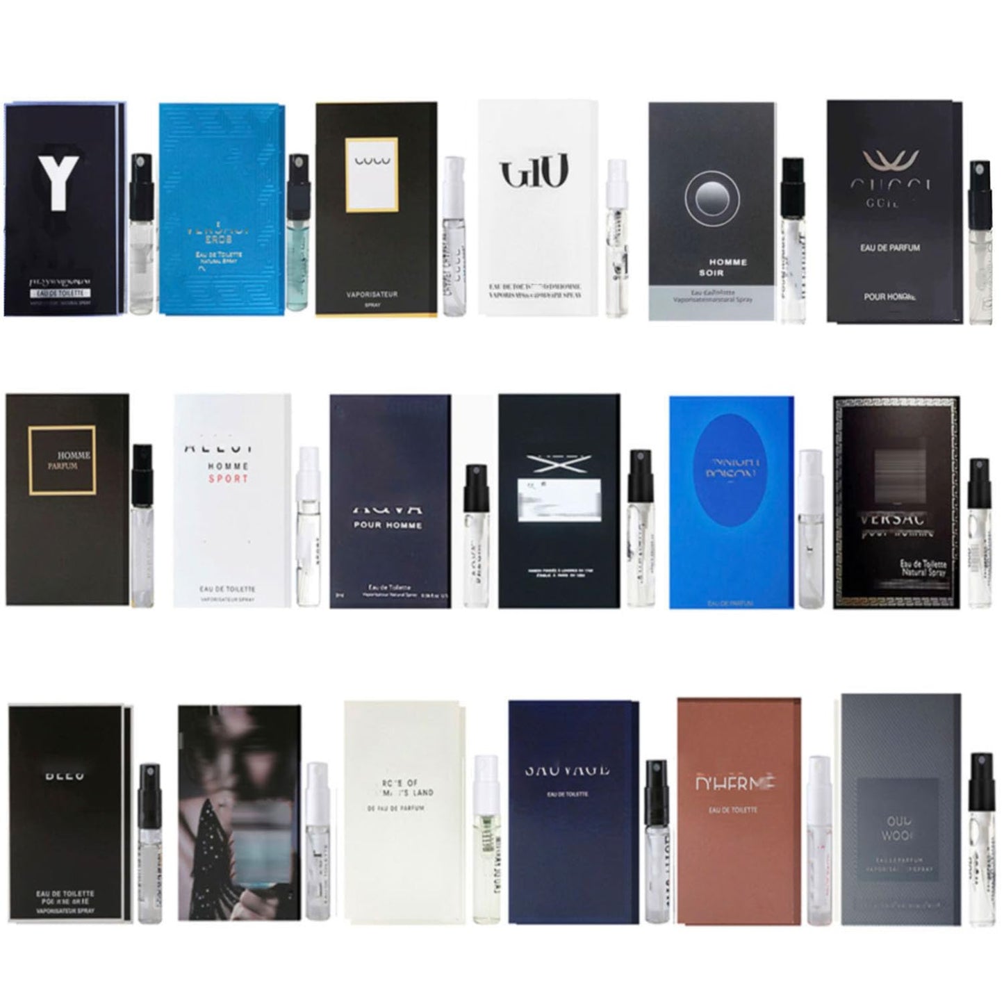 Men's Cologne Sample Set - Discover 18 Designer Fragrances | Travel Perfume Collection