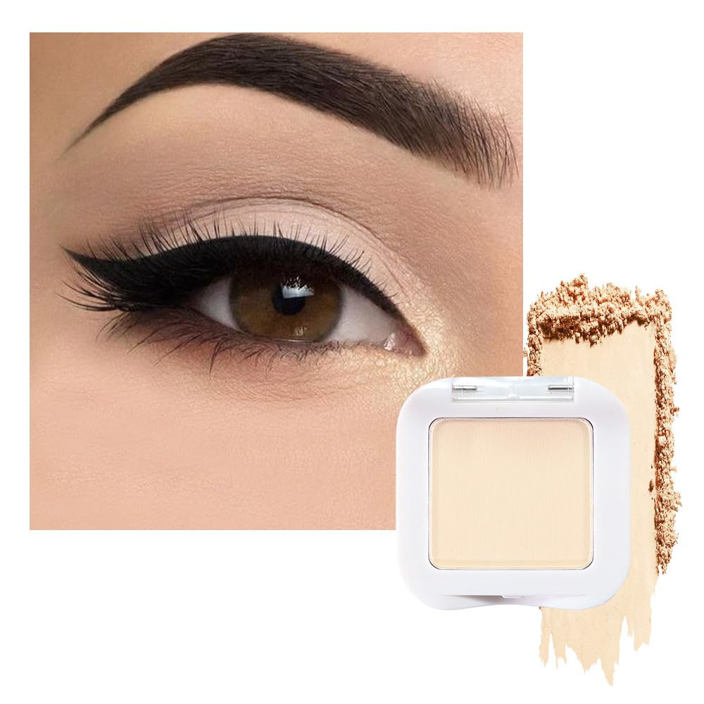 Matte Nude Beige Mini Eyeshadow Palette - High Pigment Cream Shades for Mature Eyes | Long-Lasting Monochrome Colors
