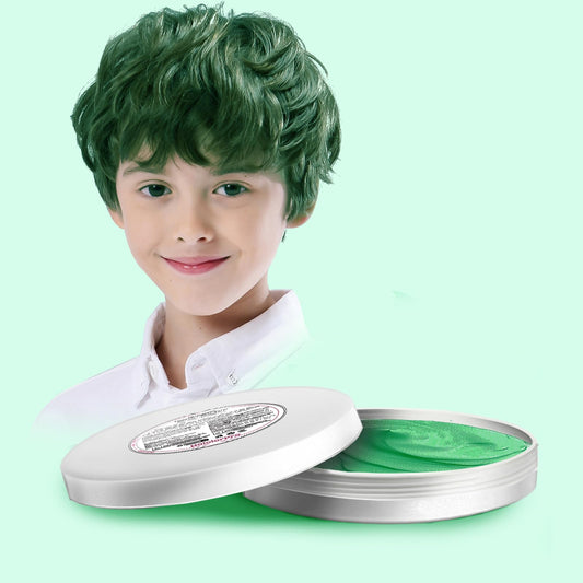 HaiolorPro Green Hair Color Wax, Temporary Hair Color Wax, Temporary Hair Dye for Dark Hair, Washable, Kids, Halloween, Cosplay, Party, Girls