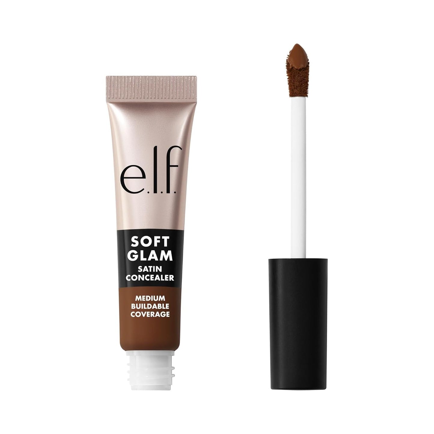 e.l.f. Soft Glam Satin Concealer - Medium Coverage for Blemishes & Under-Eye | Crease-Resistant, Vegan, 21 Light Neutral