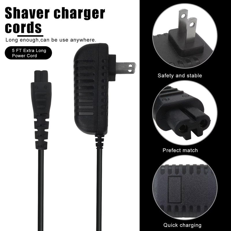 5V Charger 5ft Charging Cord Shaver Charging Adapter for Remington PR1240, PR1250, PR1260, PR1270, PR1285, PR1340, PR1342, PR1360, PR1362, PR1385 from YTXXDEUS