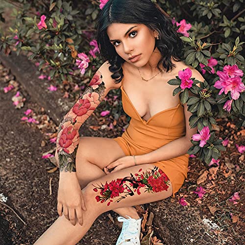 Aresvns Pattern 04 Flowers Temporary Tattoo Sleeve for Women