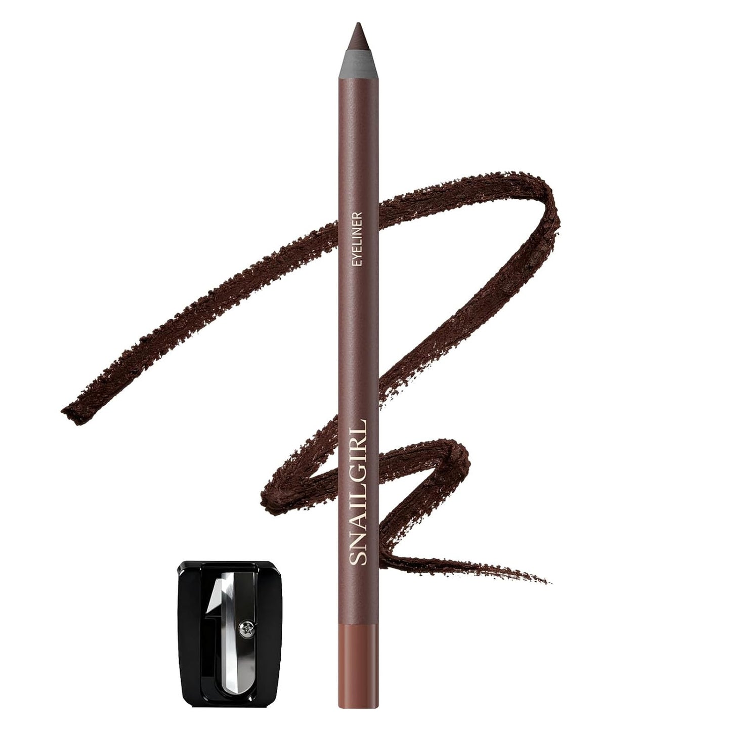 Black Glide-On Eyeliner Pencil for Mature Eyes - Waterproof, Smudge-Proof, Long-Lasting | Soft & Natural Finish