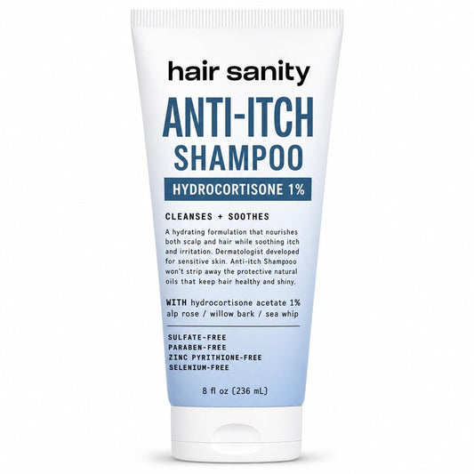 Itchy Scalp Shampoo - Hydrocortisone 1% Anti-Itch Treatment for Eczema & Flaky Scalp | Color Safe, Sulfate-Free, Dermatologist Approved