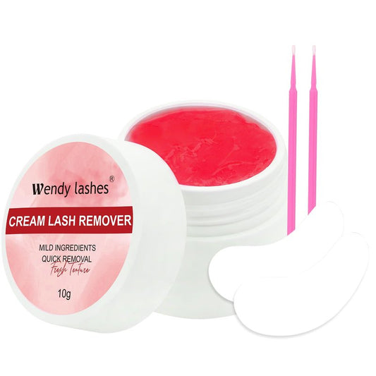 Lash Extension Remover Cream Eyelash Extension Remover Low Irritation Dissolves Powerful Eyelash Glue Remover for Salon Lash Glue Remover(No Flavored 10g)