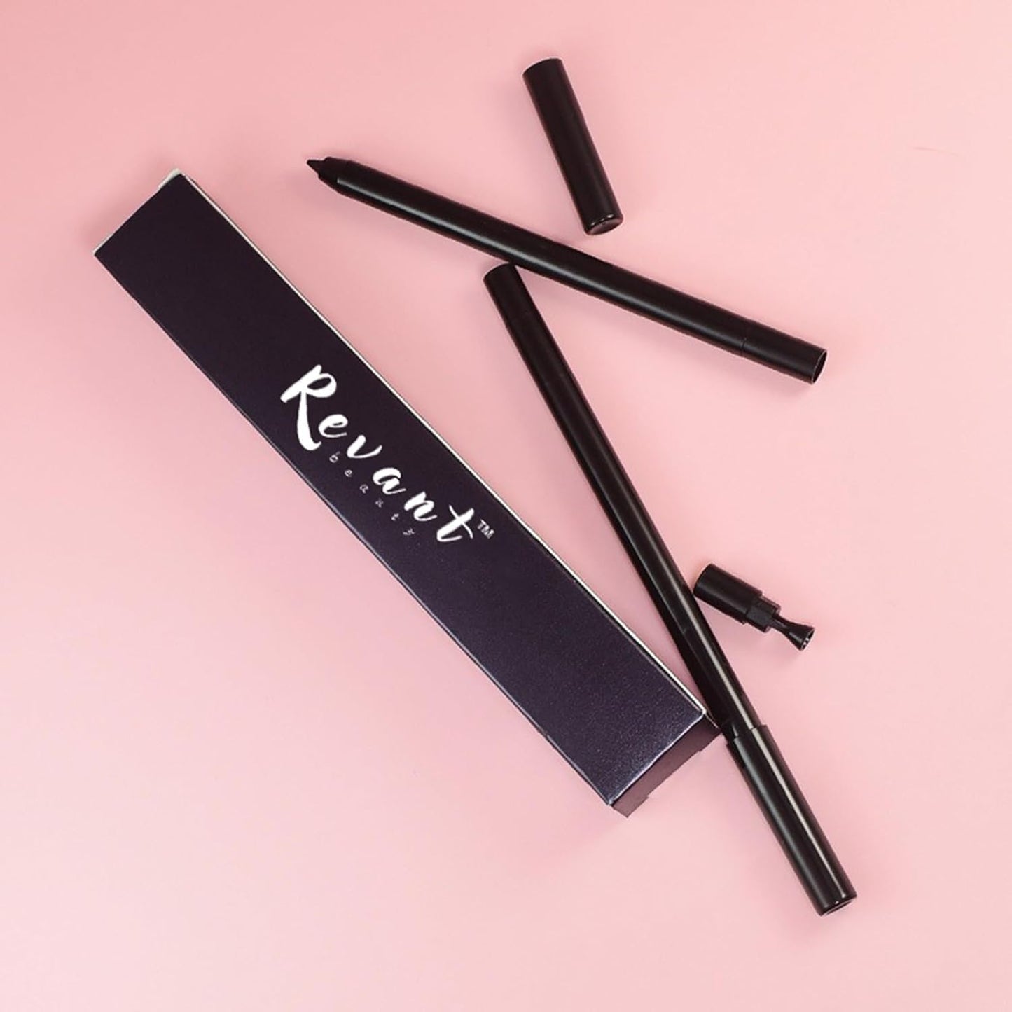 Eyeliner for Mature Women - Waterproof, Smudge Resistant Precision | Black Round Tip Design