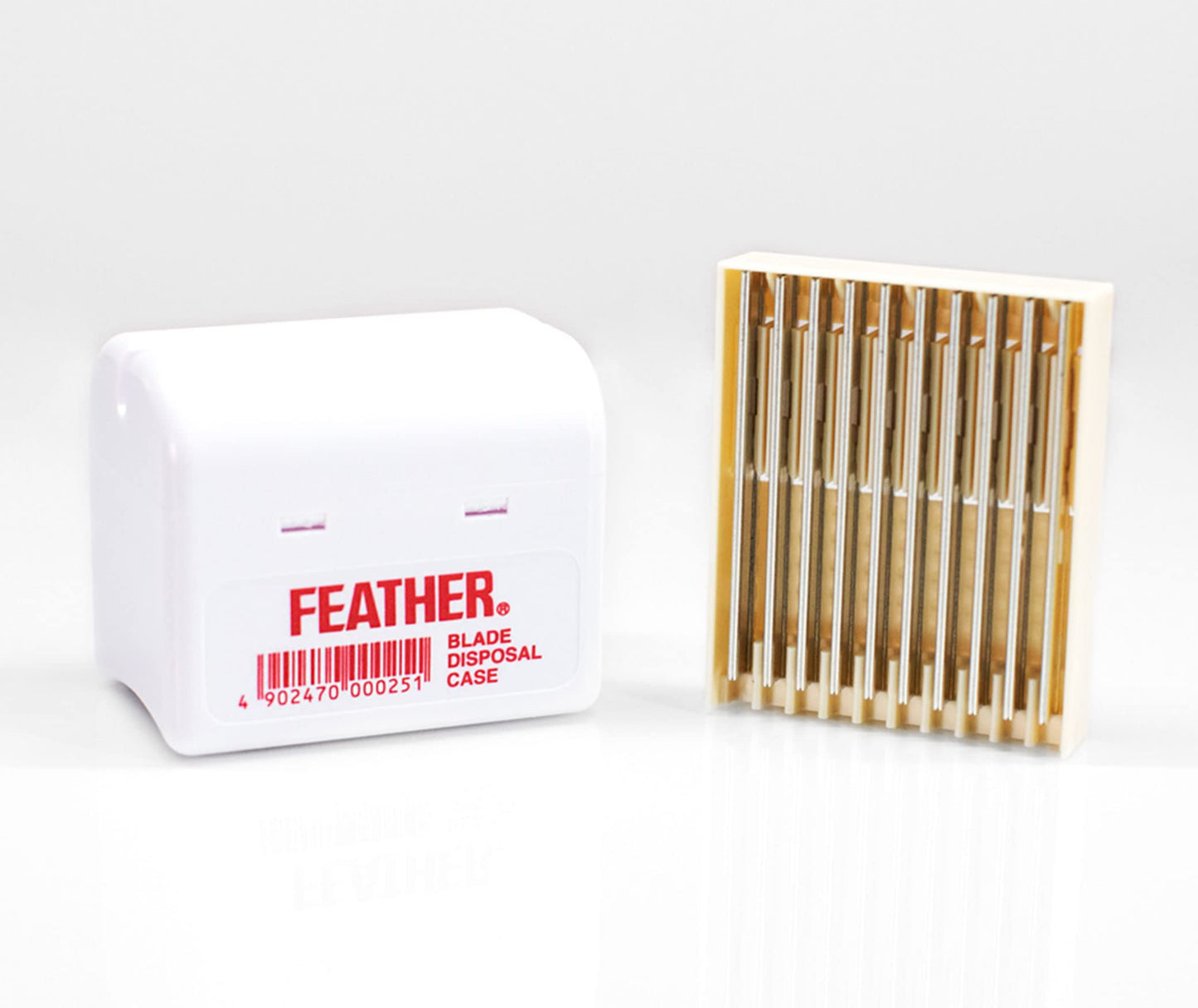 Feather Razor Blade Disposal Case for Barbers