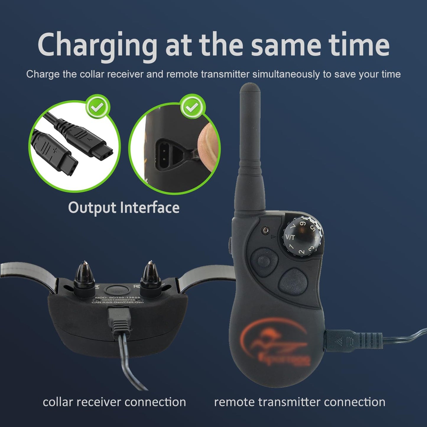 Cordro Replacement Charger Cable for SportDOG Dog Remote Trainer, Compatible with SportDOG SD-425 SD-425S SD-425CAMO SD-825 Remote Trainer Power Cord Adapter