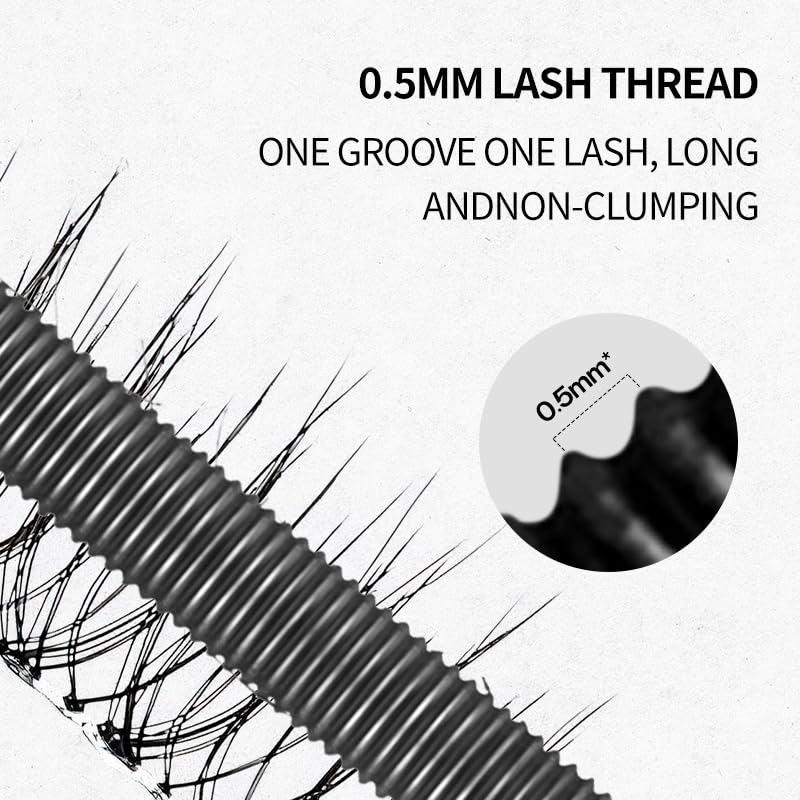 Metal Wand Mascara - Waterproof & Smudge-Proof 3D Curling, Volumizing Formula | Black, 2-Pack