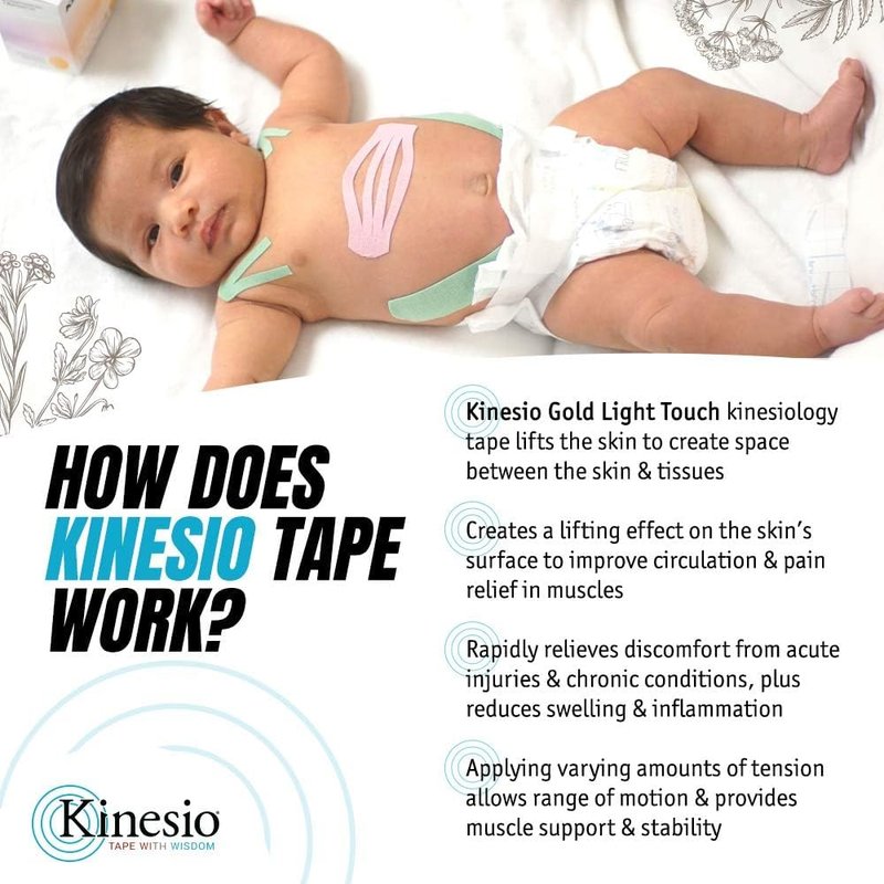 Kinesio Taping - Elastic Therapeutic Athletic Tape Tex Gold Light Touch - Ajisai Blue – 2 in. x 16.4 ft