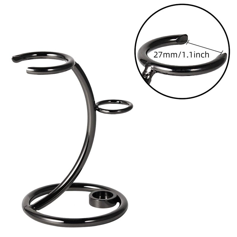 Grandslam Shaving Razor and Brush Stand Universal Holder for Safety Razor Storage Shave Brush Holder (gunmetal)