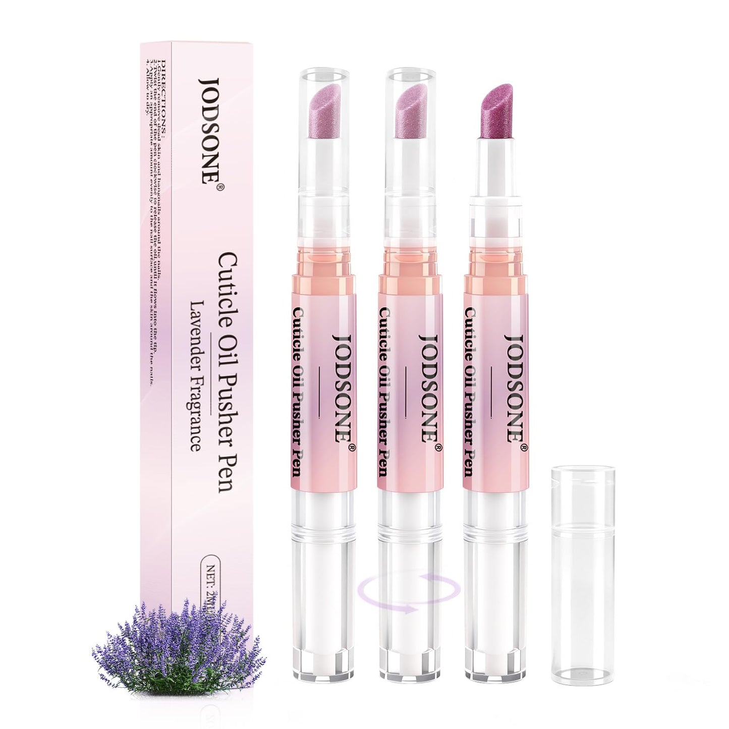 JODSONE 2-in-1 Cuticle Oil Pen & Pusher - Gentle Treatment for Dry, Damaged Nails | Moisturizing Formula