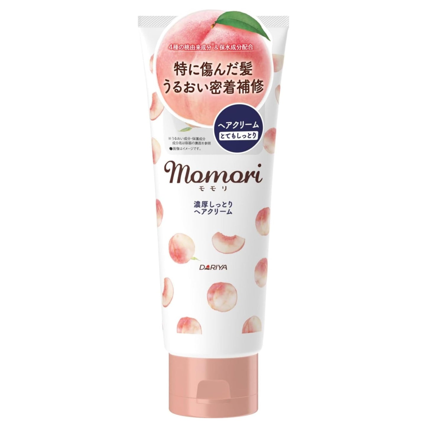momori/Rich Moisture Hair Cream – Deep Repair & Frizz Control for Thick, Damaged Hair, Peach Scent/ 5.3 oz