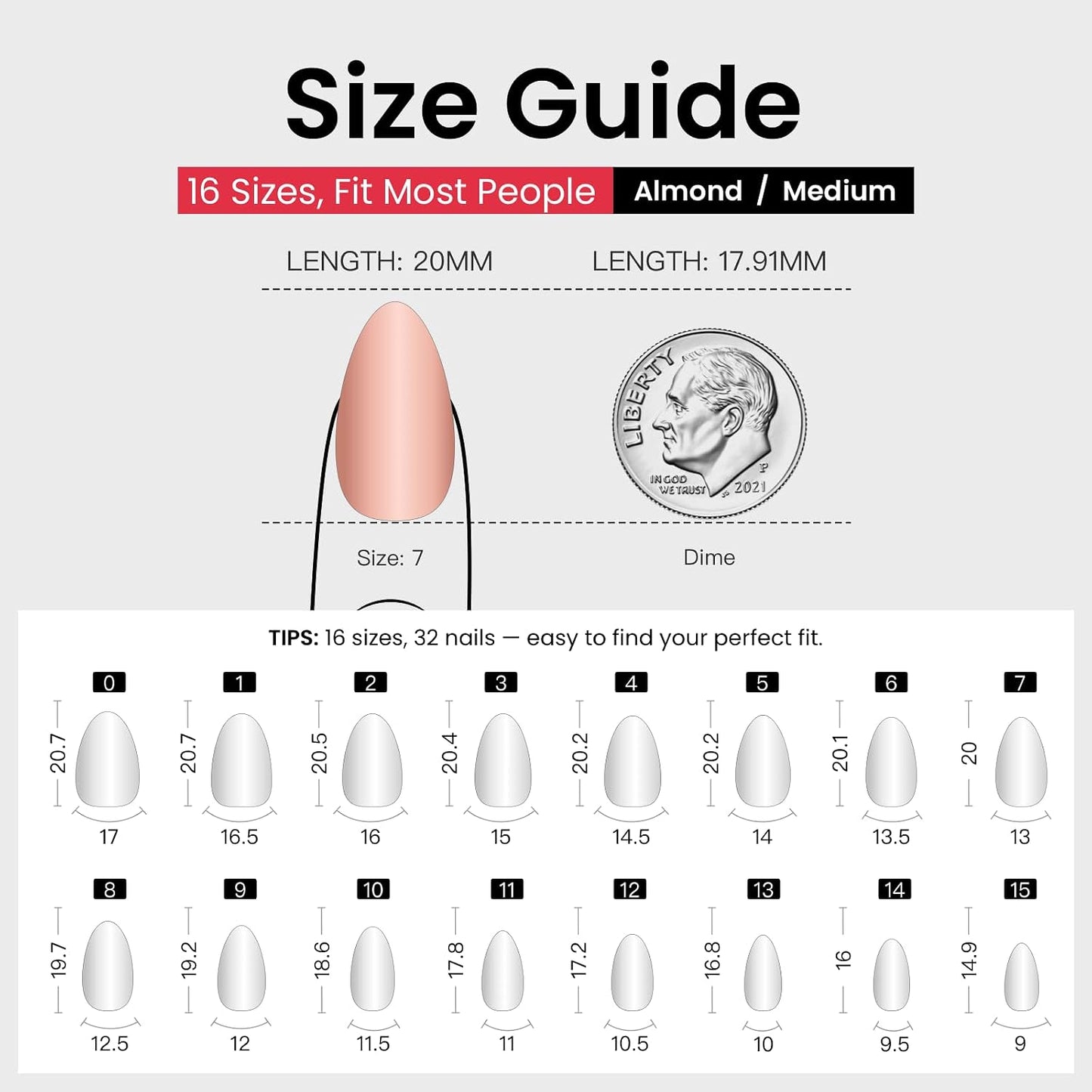 CurvLife Soft Gel Almond Press-On Nails - 30 Pcs Reusable Fake Nail Tips for Salon-Quality At-Home Manicure | Golden Poise