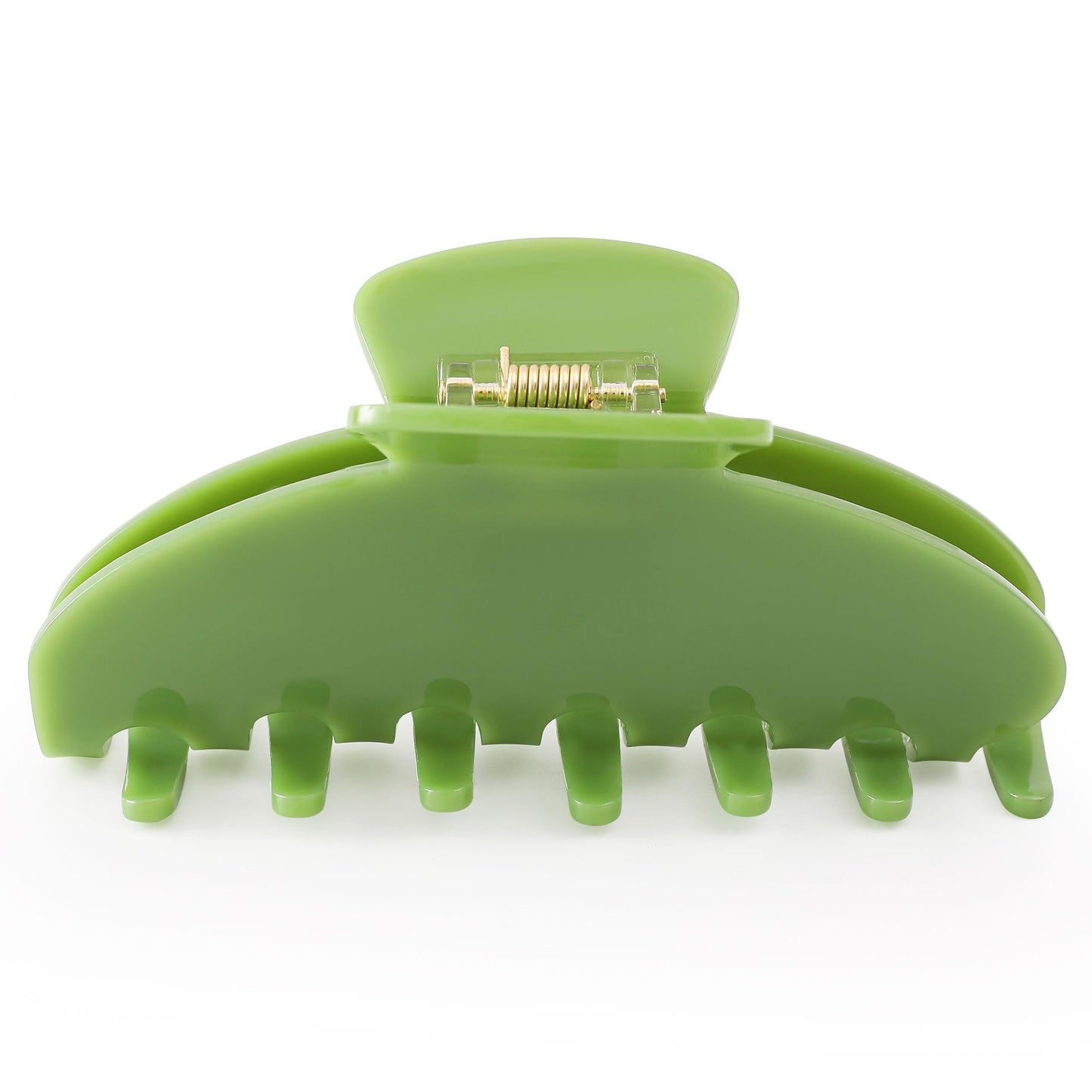Big Hair Claw Clips for Thick Hair, Tortoise Shell Nonslip Large Green Hair Clips, Celluloid Butterfly Jaw Clips, Strong Hold for Women