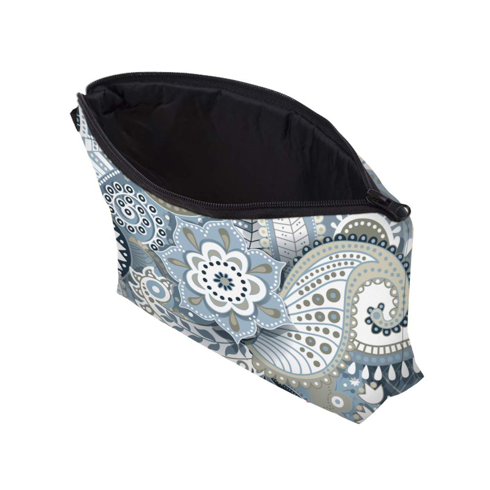 Deanfun Cosmetic Bag for Women, Mandala Flowers Waterproof Makeup Bags Roomy Toiletry Pouch Travel Accessories Gifts (51559)