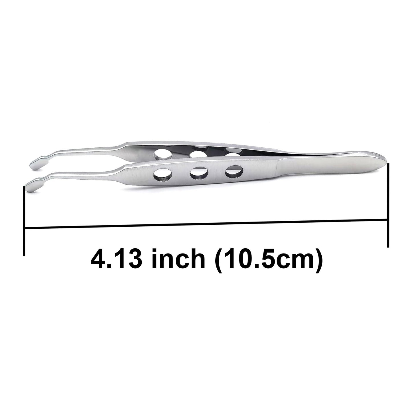 Meibomian Gland Expressor, Stainless Steel Eyelid Massage Professional Face Care Craft Tools for Dry Eyes, High Precision Tweezer Tools - Rectangle Tip