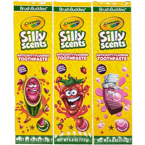 Brush Buddies Silly Scents Toothpaste Set - 3 Flavors, 4oz