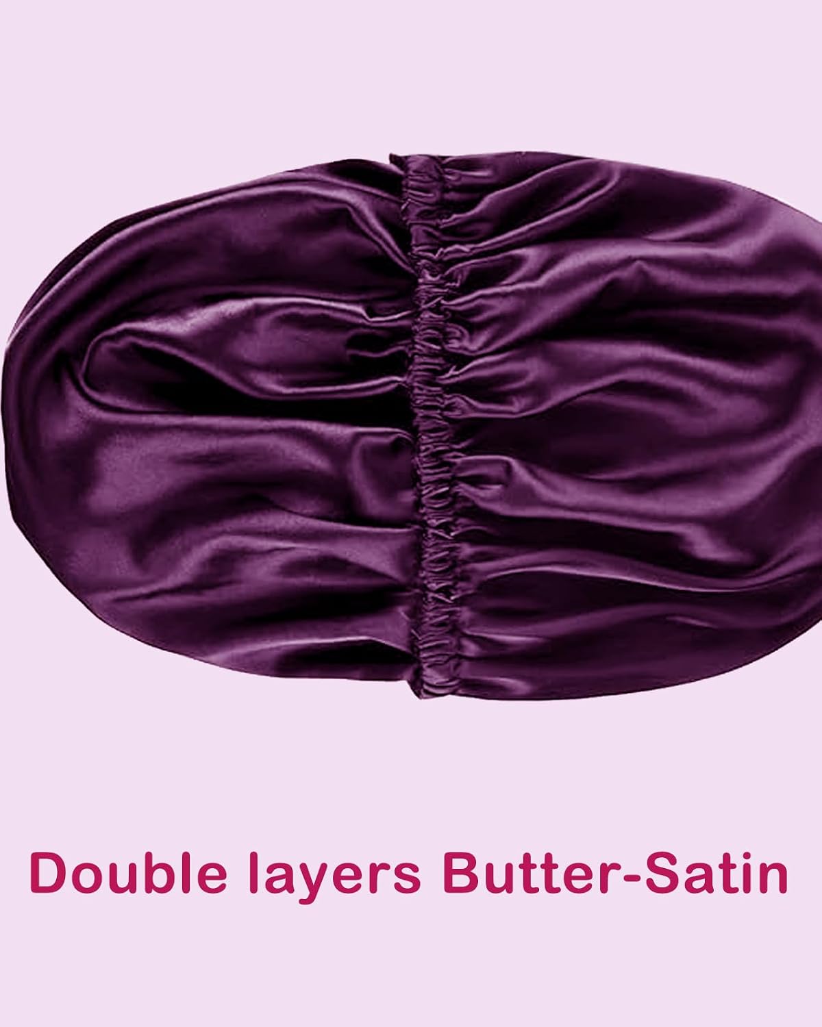 Satin Bonnet Hair Caps for Sleeping - 3 Pcs Silky Night Bonnets for Curly Hair | Women's Sleepwear