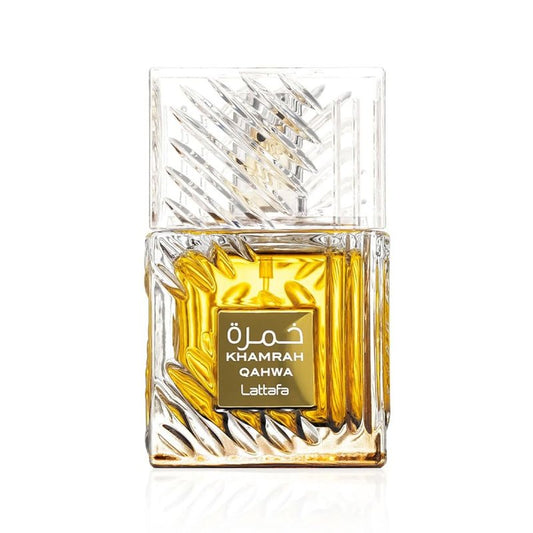 Lattafa Khamrah Qahwa Eau de Parfum - Vanilla & Cinnamon Unisex Fragrance | 3.40 Oz / 100 ml