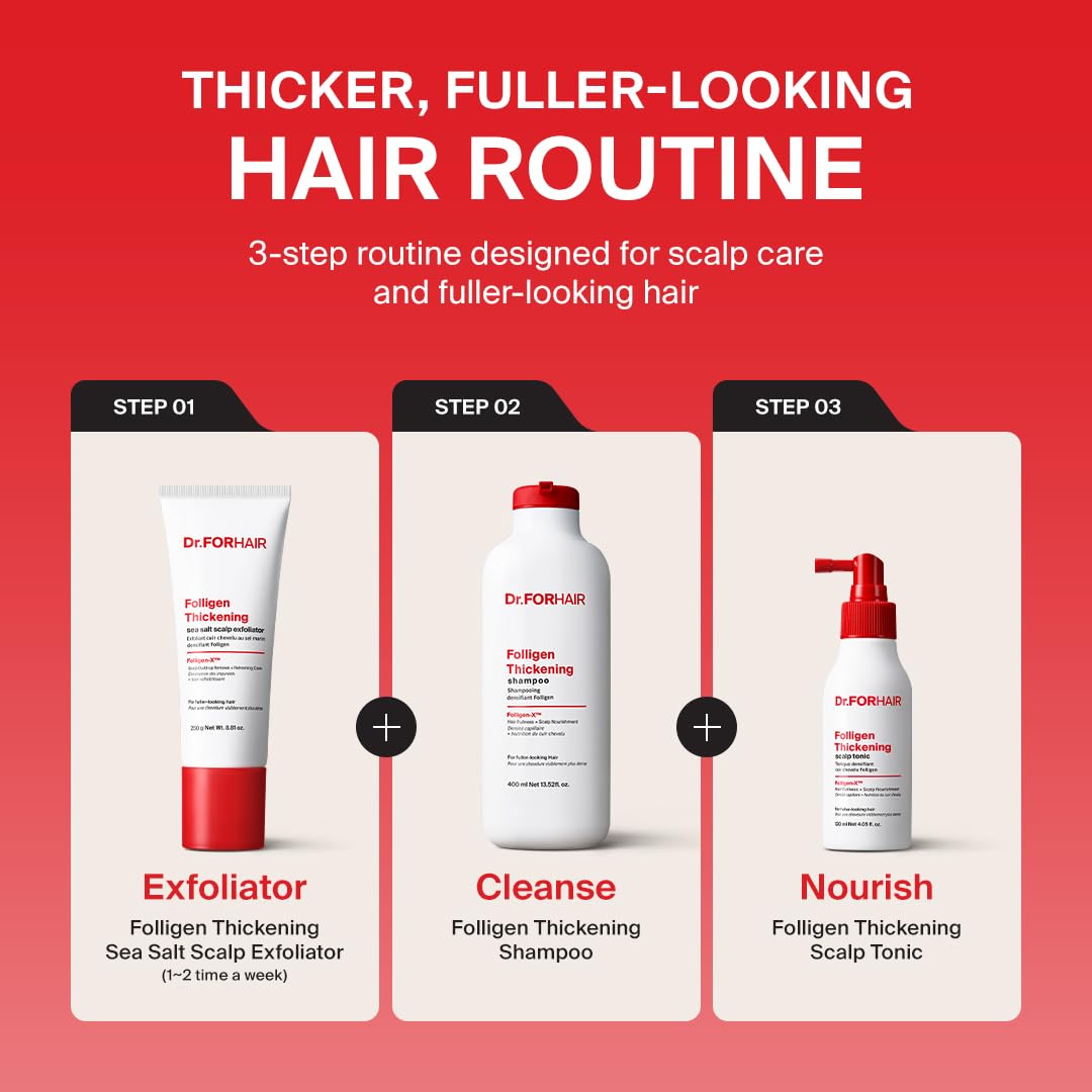 Dr.FORHAIR Folligen Tonic 4.06 fl oz | Scalp Serum for Hair Care | Scalp Care and Nourishment | Revitalizing Tonic for Healthy Scalp & Hair Thickening