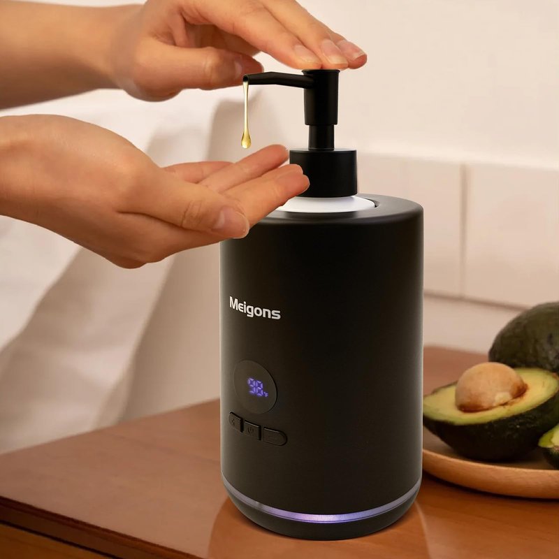 Oil Warmer for Massage, Massage Oil Warmer, Body Oils Heater for Spa, Salon and Barber Shops, with Two Oil Bottle Dispenser, Constant Temperature (White)