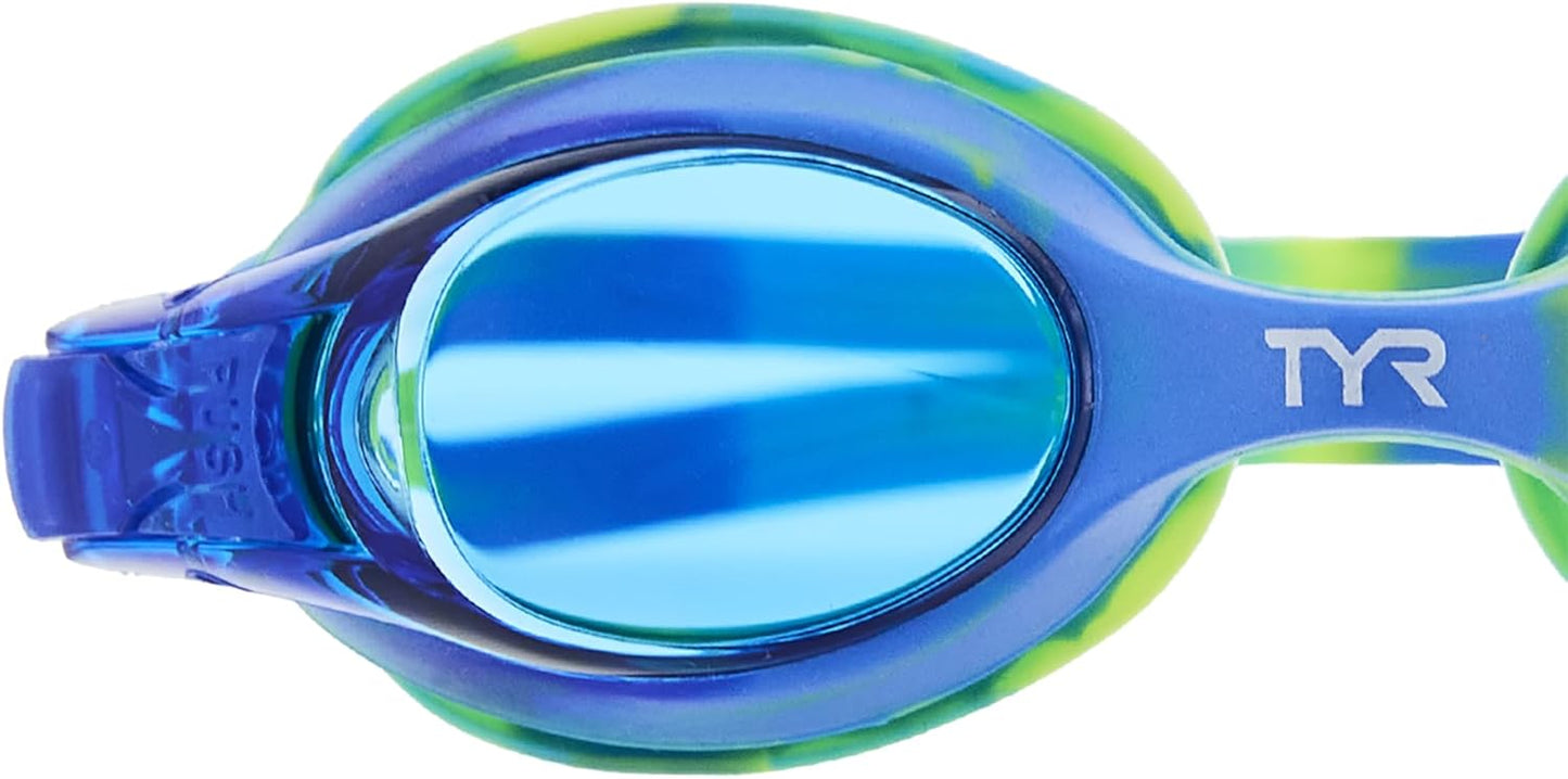 Swimple Tie-Dye Kids' Swim Goggles - Comfortable Fit & UV Protection | Adjustable Strap