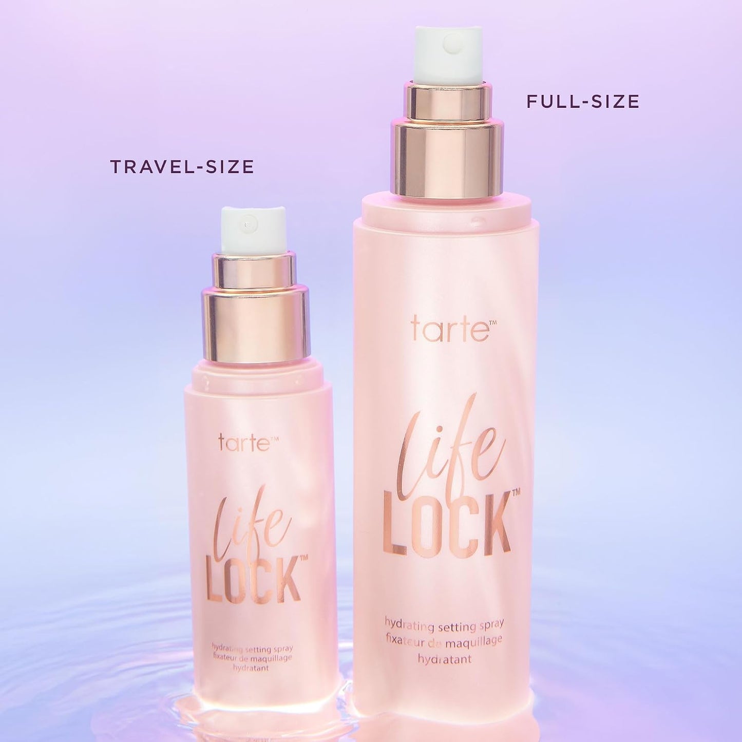 Tarte Life Lock Hydrating Setting Spray - 10-in-1 Weightless Mist with Hyaluronic Acid for Long-Lasting Makeup | Waterproof & Vegan