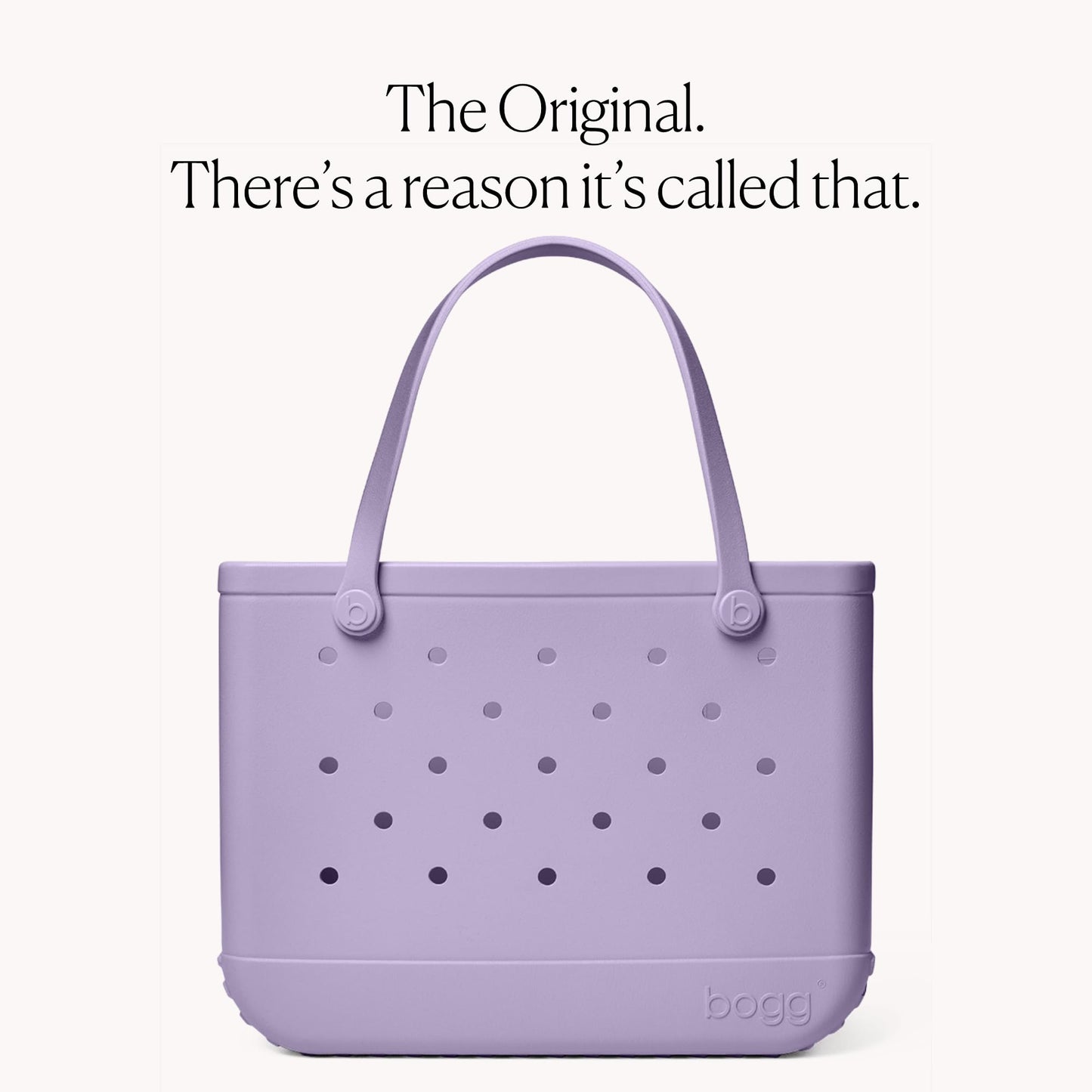 BOGG BAG Original Large Tote – 19" x 14" x 9" (I Lilac You a Lot)