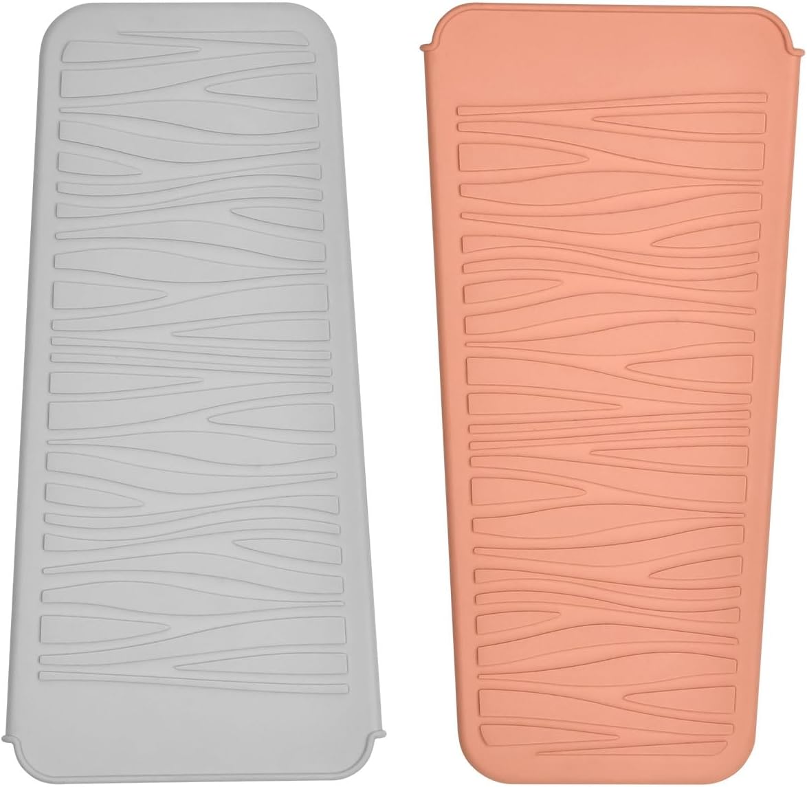 Silicone Heat Resistant Mat for Hair Styling Tools - Grey Flat Pouch | 11 x 5.3 Inches, 480°F