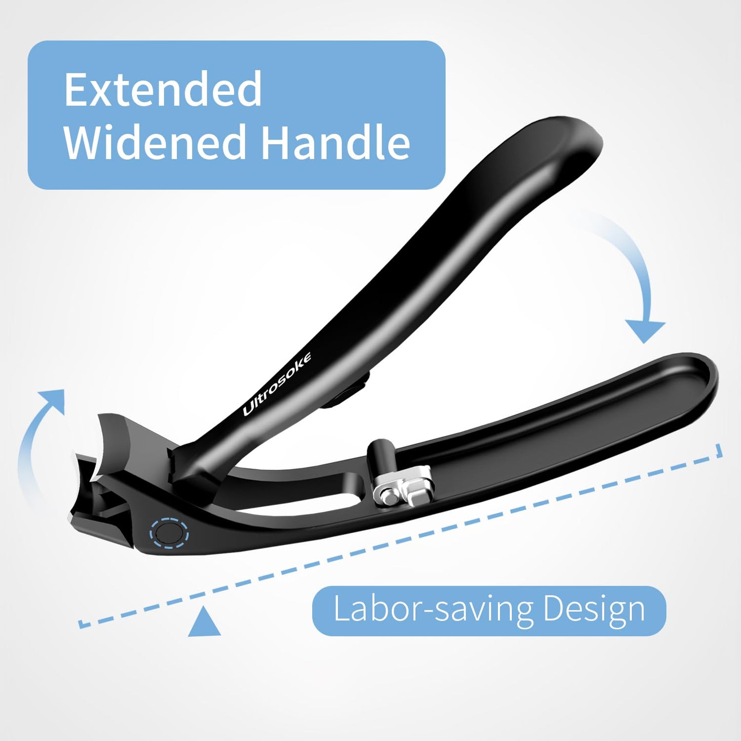 Toenail Clippers for Seniors Men, Long Handle Angled Head Toe Nail Cutter