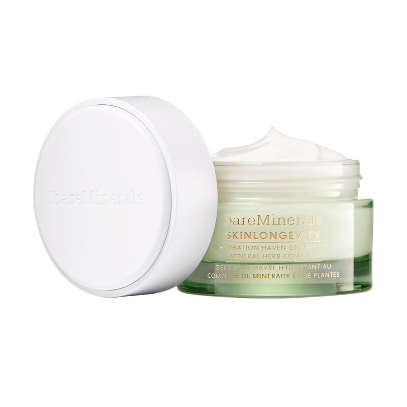 bareMinerals SKINLONGEVITY Gel Cream - Lightweight Moisturizer with Niacinamide, Zinc & Ceramides for All Skin Types