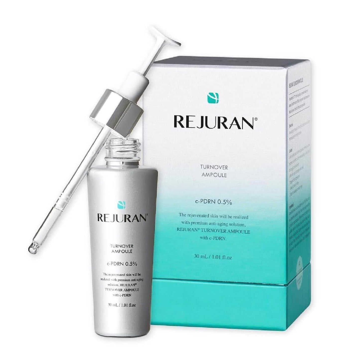 Rejuran® Dual Effect Ampoule - Korean Face Serum for Hydration, Firming & Radiance | 10mL Travel Size