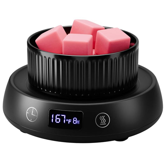 Lyty Wax Melt Warmer 3-in-1 Candle Warmer with Timer, Electric Scented Wax Melter Fragrance Wax Cube Burner for Home Bedroom Office, 8H Auto Shut Off 3 Temperature Setting (Black)