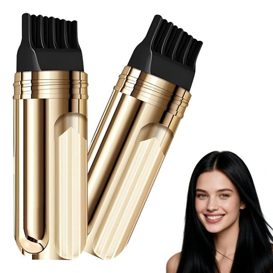 Root-Touch-Up Hair Color Stick & Comb - 2-in-1 Instant Gray Coverage | Waterproof, Sweat-Proof (Black)