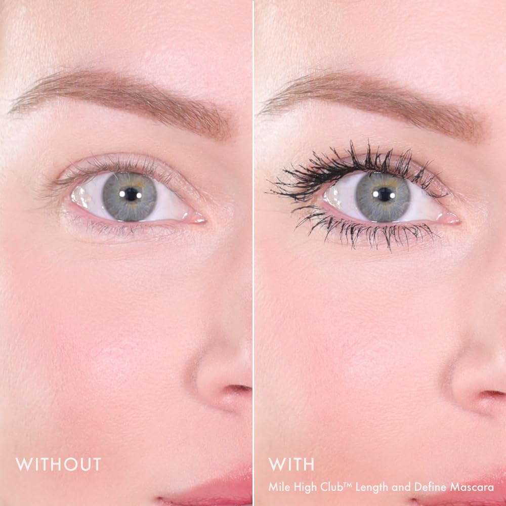 Mile High Club Black Mascara - Lengthening & Defining Formula for Full, Fanned Out Lashes | Smudge-Proof, 0.31 fl oz