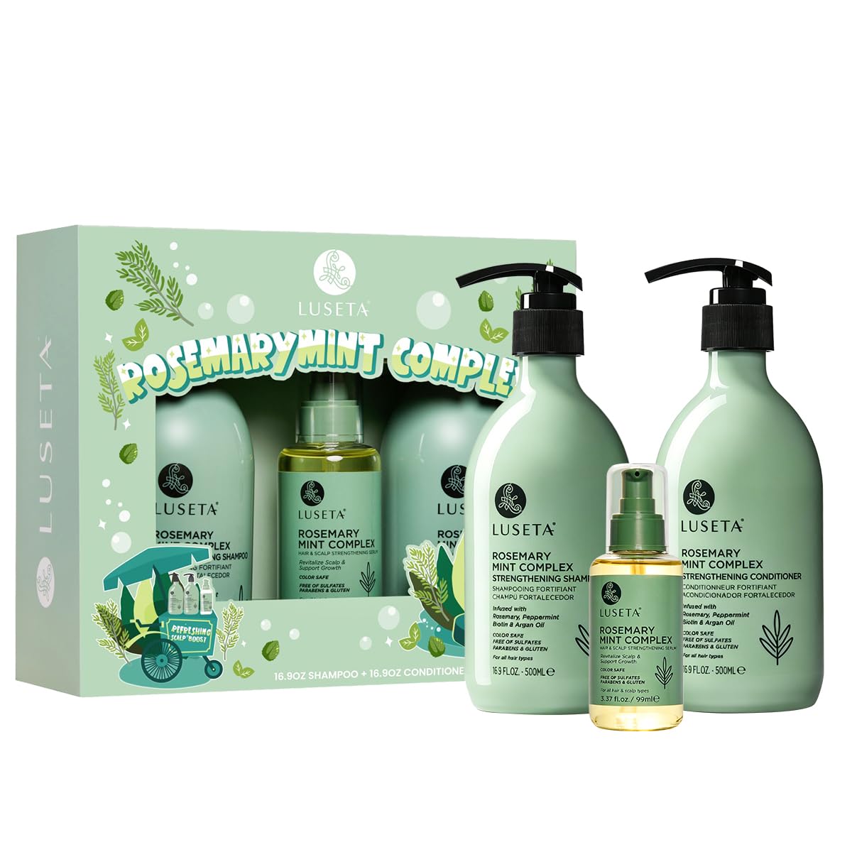 Bond Repair Shampoo & Conditioner Set for Chemically Damaged Hair - Deep Moisture & Shine | 2x16.9 oz
