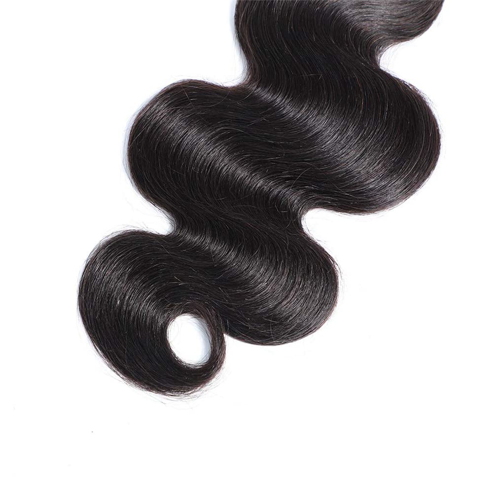Bundles Human Hair Body Wave Bundles Human Hair 18 Inch Unprocessed Virgin Soft and Silky 1b Bundle Hair Extensions