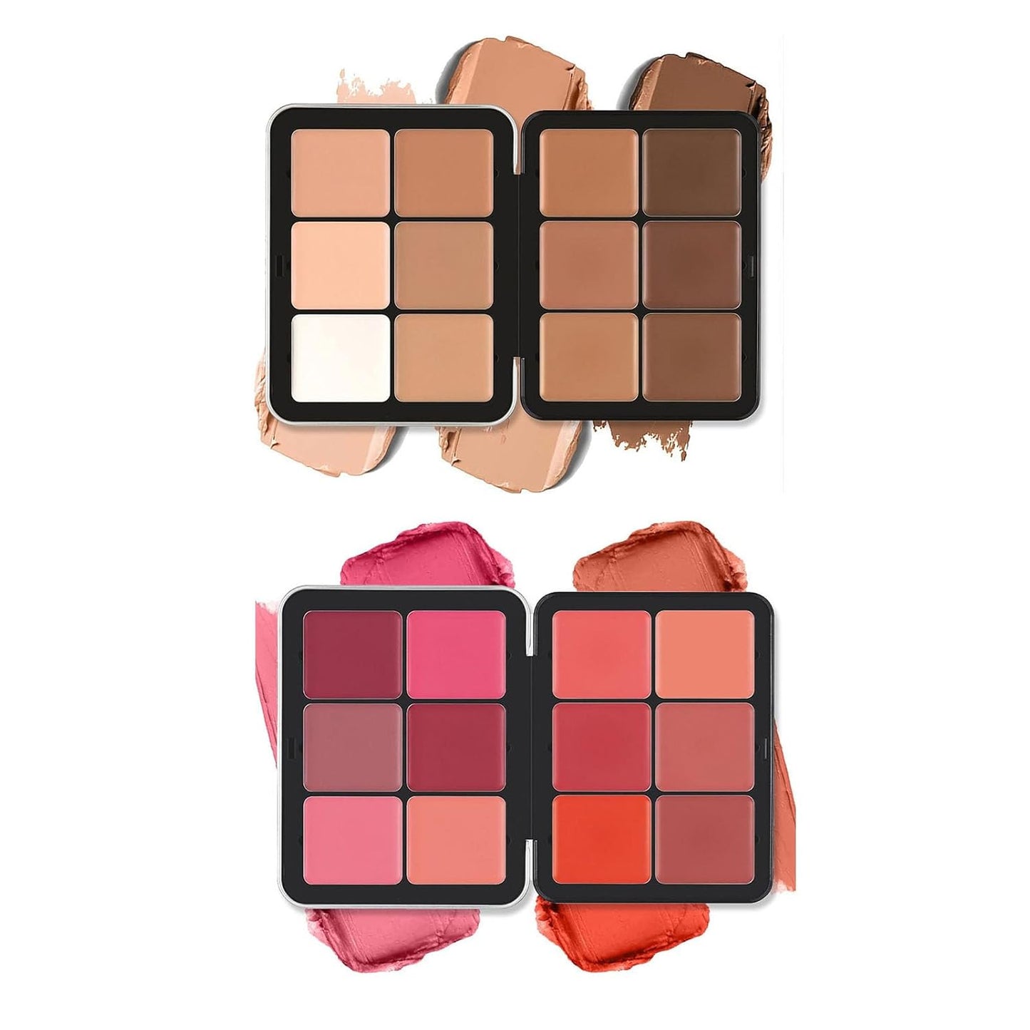 12 Color Concealer Palette - Full Coverage Makeup for Dark Circles & Blush | Versatile Face Cosmetics