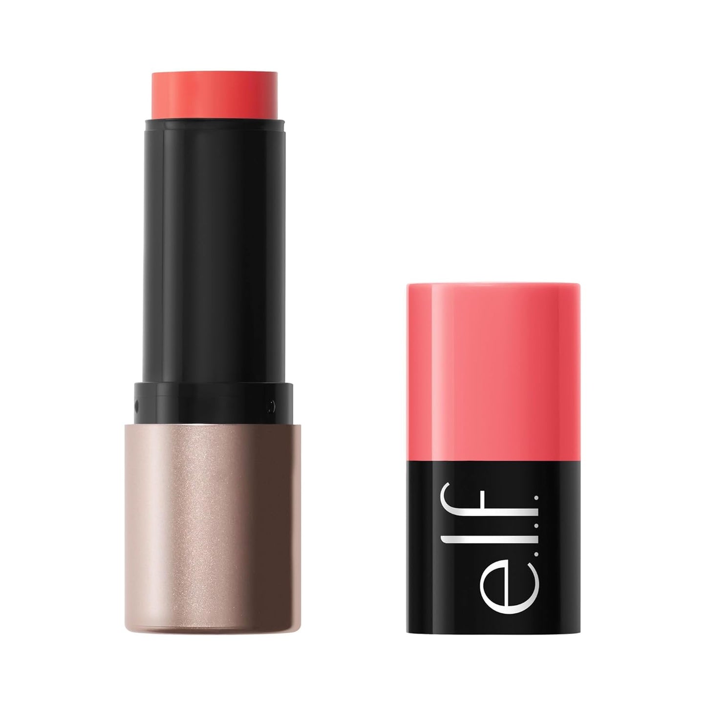 e.l.f. Soft Glam Cream Blush Stick - Buildable Vegan Blush for Natural Flush | Pink On It, Satin Finish