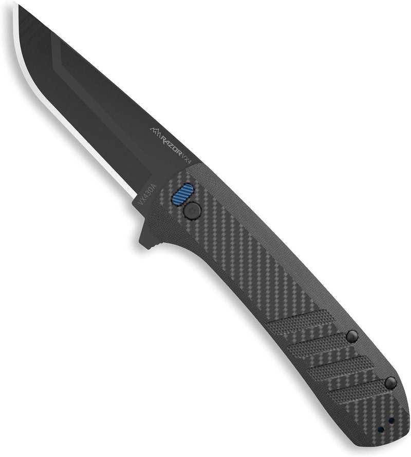 OUTDOOR EDGE Razor VX4 | Replaceable Blade EDC Folding Pocket Knife | 3" Blade, Ceramic Ball Bearings, Reversible Pocket Clip | Outdoor, Camping, Survival, Utility
