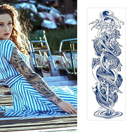 Aresvns Semi-Permanent Full Arm Tattoo Sleeves - 5 Sheet Set
