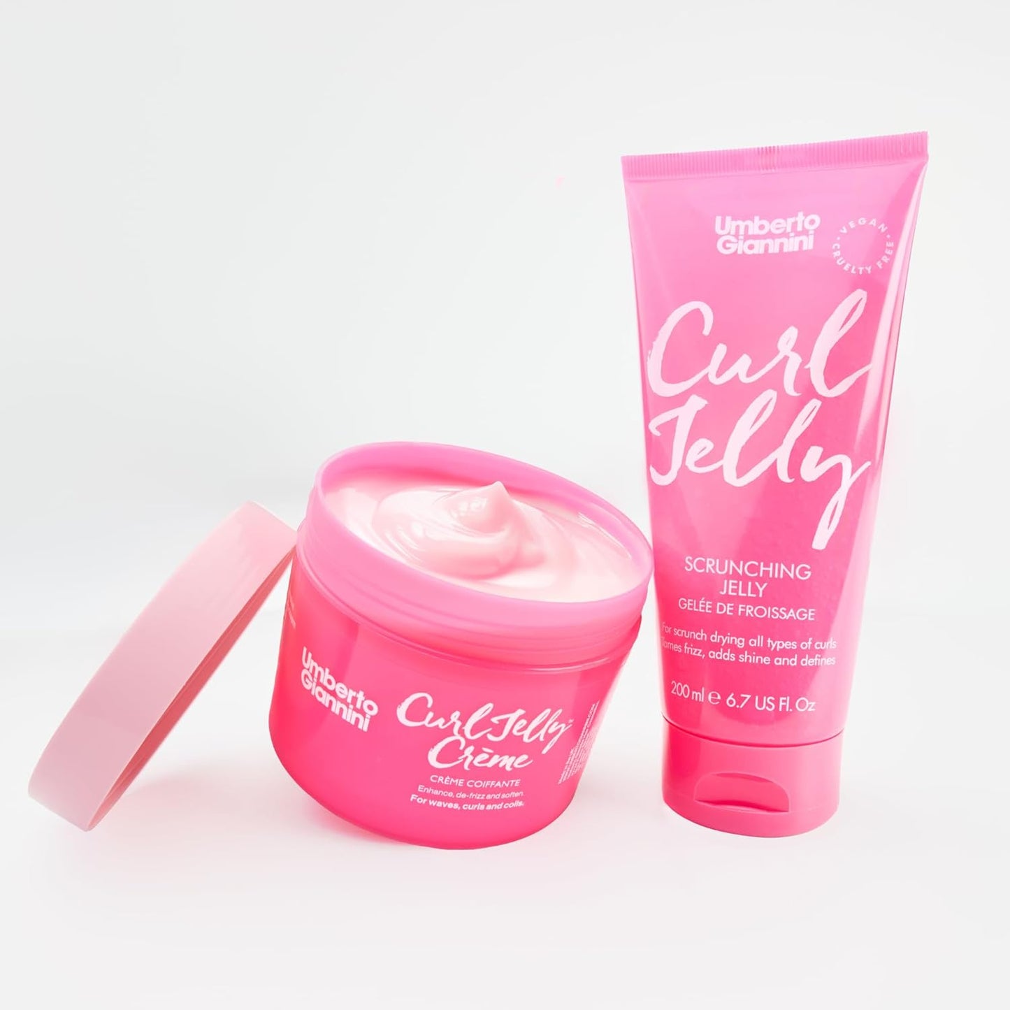 Umberto Giannini Banana Jelly Styling Gel - Strong Hold Curl & Slick Back Gel for Curly Hair | Anti-Frizz, Vegan, 200ml